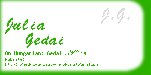 julia gedai business card